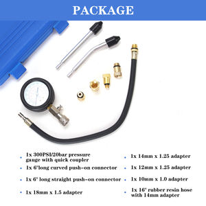 उच्च गुणवत्ता वाली कार एकल डिजिटल कई दबाव गेज इंजन सिलेंडर संपीड़न दबाव गेज परीक्षक - Product Image 5