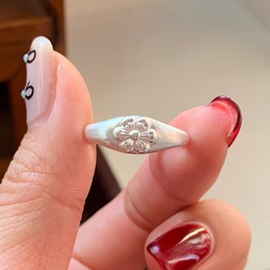 S925 High Grade Solid Silver Vintage Chinese Style Plum Blossom <b>Ring</b> New Chinese Retro Elegant <b>Finger</b> <b>Ring</b> Perfect Gift for - Product Image 1