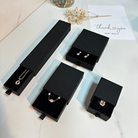 Caja de Embalaje de Joyería Rectangular Simple y Moderna con Logotipo Personalizado, Caja de Papel Premium con Cajón Deslizable, Varios Tamaños, Venta al por Mayor