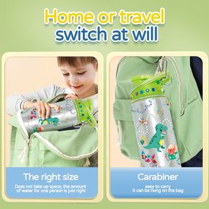 Décorez votre propre bouteille d'eau avec des autocollants 500 <span class=keywords><strong>ML</strong></span> bricolage en acier inoxydable sans BPA potable enfants bouteille d'eau Kit d'artisanat pour fille - Product Image 4