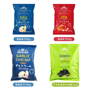 Craquelins de crevettes au goût de crabe GOOD LIFE FINUTE coréens, <span class=keywords><strong>chips</strong></span> soufflées, en-cas exotiques 82g - Product Image 5