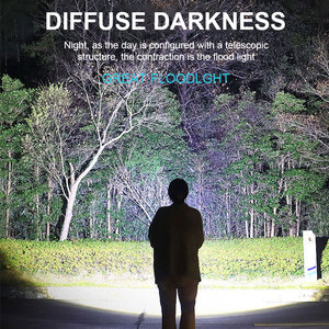 Siêu sáng mini điện <span class=keywords><strong>Torch</strong></span> xách tay LED Đèn pin USB sạc LED Spotlight <span class=keywords><strong>Torch</strong></span> với kính thiên văn zoom đèn pin - Product Image 3