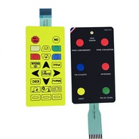 Teclado de Membrana Táctil de Vidrio Personalizado con Retroiluminación LGF y Carcasa Impermeable