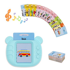 ODM interactive sound flashcards customizable bilingual language rechargeable 112 double-sided cards for own brand - Product Image 2