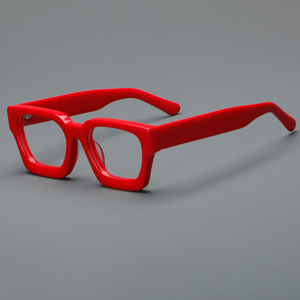 Figroad, monturas de gafas ópticas cuadradas <span class=keywords><strong>Retro</strong></span> para hombre y mujer, gafas graduadas a la moda, lentes transparentes, montura de gafas Unisex - Product Image 3