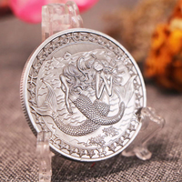 Pièce commémorative en argent de l'artisanat métallique en gros, 12 constellations du zodiaque, badge de pièce de monnaie rétro en argent pour cadeau d'anniversaire