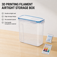 Grande boîte hermétique pour filament d'imprimante 3D, résistante à l'eau, pour le stockage de céréales et d'aliments (PLA, ABS, PETG) – Protection optimale