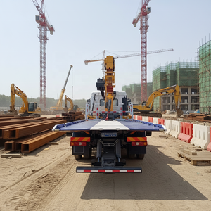 شاحنة سحب مسطحة جديدة من شاكمان بمحرك ديزل وقوة 245 حصان مع رافعة مستقيمة بحمولة 8 أطنان للإنقاذ على الطرق، بيع مباشر من المصنع - Product Image 4