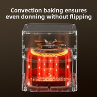 Four multifonctionnel haut de gamme entièrement automatique visualisé pour un usage domestique, grande capacité, minuterie intelligente, friteuse à air