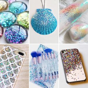 Wholesale Mixed Chunky Holographic PET Glitter Hexagon <b>Sequins</b> Multi‑Sizes for Epoxy Resin Craft Extrusion Projects free samples - Product Image 6