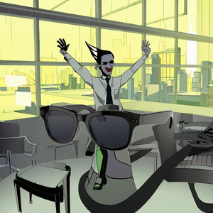 แว่นกันแดดผู้ชายน้ำหนักเบา, แว่นอัจฉริยะน้ำหนักเบาเครื่องช่วยแปลภาษาแบบเรียลไทม์ - Product Image 3