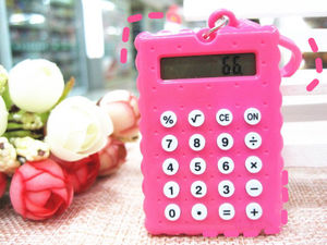Vente chaude Mini calculatrice porte-clés Calculatrice de poche couleur différente Cadeau porte-clés - Product Image 4