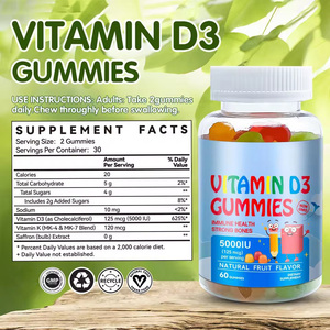 Gummies de <span class=keywords><strong>Vitamine</strong></span> D3 5000 UI pour Enfants – Complément Alimentaire Énergie, Humeur et Santé des Os et des Articulations - Product Image 5