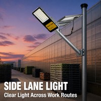 Lampe solaire de rue robuste 800W avec 5054 puces LED, support personnalisé pour usine, cour, parking, construction rurale, éclairage routier