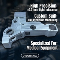Pièces robotiques personnalisées pour équipement médical : Cadre structurel en aluminium 6061 usiné CNC 5 axes, précision ±0,01 mm, pour imagerie chirurgicale (OEM)