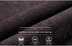 Fabricants de vêtements personnalisés, cardigan en tricot à col rond à manches longues classique pour <span class=keywords><strong>homme</strong></span>, en polaire d'hiver épaisse, anti-rides, chaud - Product Image 5