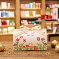 Boîte en papier pour bonbons de mariage en gros, emballage pour chocolats, biscuits, dattes rouges, emballage alimentaire pour mariage