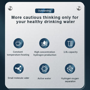 Machine à eau riche en hydrogène provenant du fabricant L'eau électrolysée aux ions négatifs en acier inoxydable pour usage domestique vient en cadeau - Product Image 3