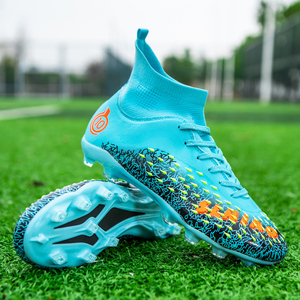 Chaussures de football personnalisées populaires Neymar <span class=keywords><strong>moins</strong></span> chères FG/TF pour pieds larges, chaussures de sport solides et légères pour hommes et femmes - Product Image 1