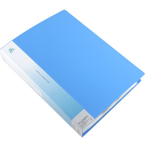 Comix Clear Book A4 Organisateur de documents à 100 pochettes en PP bleu et noir, rangement de bureau, organisateur de bureau - Product Image 2