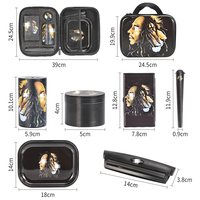 Kit de fumeur personnalisé ODM 6 pièces : Plateau à rouler, Pot à tabac, Broyeur à herbes, Balance numérique, Machine à rouler pour fumeurs