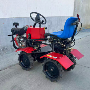 Mini-tracteur professionnel 4x4 à essence/diesel avec boîte de vitesses, motoculteur multifonctionnel pour vergers, vignobles et exploitations agricoles multiples - Product Image 4