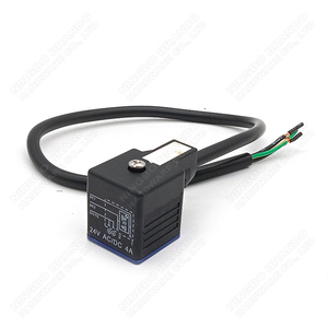 Connecteur de vanne solénoïde à câble moulé étanche IP67 DIN43650A avec LED <span class=keywords><strong>DIN</strong></span> 43650 Forme A EN 175301-803 2P+E 3P+E - Product Image 2