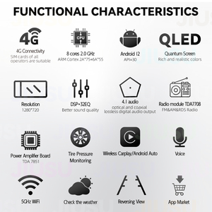 Màn hình cảm ứng Android Car đài phát thanh GPS navigation DVD Player stereo đa phương tiện hệ thống âm thanh cho Peugeot 407 2004-2008 với Carplay - Product Image 5