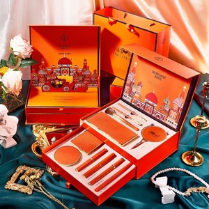 Set de Maquillaje <span class=keywords><strong>Yuri</strong></span> Yula Light Mist Silk Soft de 11 Piezas para Principiantes, Regalo de San Valentín o Cumpleaños, Caja Naranja, Edición Limitada Shantou - Product Image 2