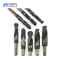 Xcan — perceuse à tige réduite, 8 pièces, jeu de forets de grande taille 1/2 pouces, en argent et zirconium, boîte en Aluminium