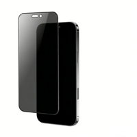 Protection d'écran en verre trempé 3D anti-espion pour iPhone 17/16/15/14/13 Pro Max, dureté 9H, revêtement anti-traces de doigts par électrolyse