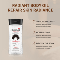 Logo privé OEM Gel d'huile de massage naturel pour les soins de la peau Améliore la matité Huile corporelle hydratante à l'acide kojique