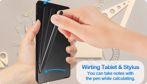 Gấp máy tính máy tính bảng vẽ kỹ thuật số Hội Đồng Quản trị với bút stylus bút viết Pad xóa nút khóa 12-chữ số hiển thị cho trẻ em - Product Image 5