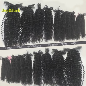 Extensions de cheveux humains vierges non traités à 100 %, bouclés en profondeur, à micro-anneaux, invisibles, en couches, pour la vente en gros - Product Image 5