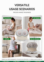 Coussin de chaise chauffant ergonomique pour correction de posture, avec massage par vibration à deux zones et coussin d'assise en mousse épaisse