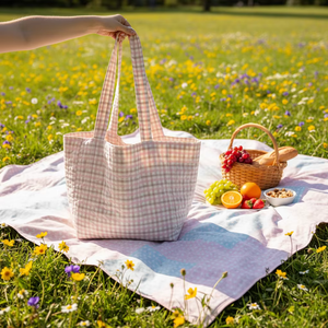 Sacs à main rayés personnalisables en gros, tendance 2026, écologiques, portables, légers, pour un usage quotidien, sacs de plage pour femmes - Product Image 2