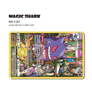 Kingareal Produttore all'Ingrosso <span class=keywords><strong>di</strong></span> Adesivi Originali 3M in Vinile per Carte <span class=keywords><strong>di</strong></span> <span class=keywords><strong>Credito</strong></span> Personalizzate con Charizard e Gengar <span class=keywords><strong>di</strong></span> Pokémon - Product Image 2