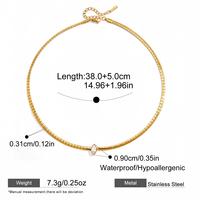 Collier personnalisé en acier inoxydable 316L plaqué PVD or 18 carats, chaîne serpent multicouche avec pendentif halo en zircon taille poire et marquise, couleur or