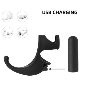 جهاز استمناء للرجال من السيليكون مع حلقة اهتزازية للتحكم في القذف وتأخير القذف وتدليك البروستاتا وغطاء للقضيب مقاوم للماء 100٪ للبالغين - Product Image 6