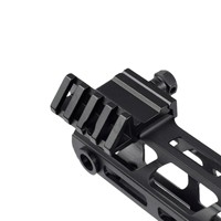 Support de rail en aluminium incliné à 45 degrés pour montage de lampe torche sur rail latéral SCAR