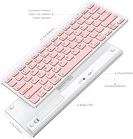 Clavier en langue arabe personnalisé Mini clavier ergonomique silencieux Petit clavier bon marché Rohs Ce Fcc bluetooth
