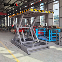 Chariot élévateur personnalisé DAHUI, hauteur de levage de 1 m à 10 m, table élévatrice à ciseaux hydraulique électrique, télécommande, capacité de charge de 1 à 10 tonnes