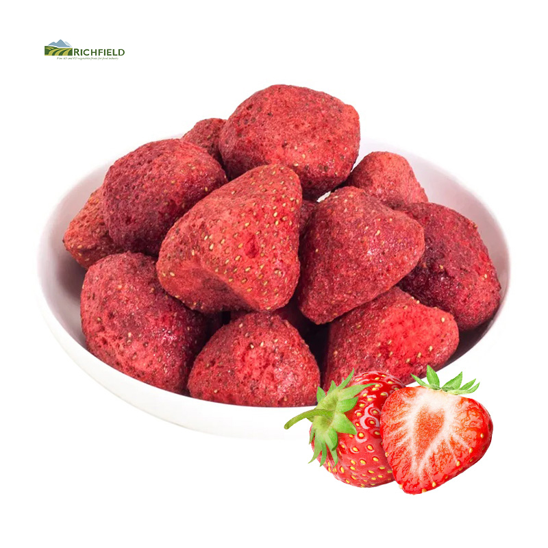 Fresas secas chinas de precio a granel naturales Fresa entera liofilizada