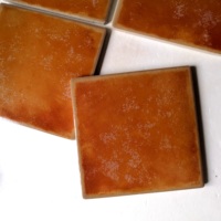 Carrelages faits à la main marocain Vintage Art salle de bain cuisine déco mur 6*6 pouces Rustic Resort Glazed Matte Orange Color Carreaux