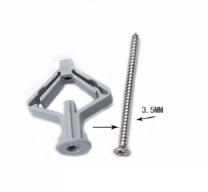 Hueco de plástico de pared enchufe de alas de mariposa de palanca ancla - Product Image 3