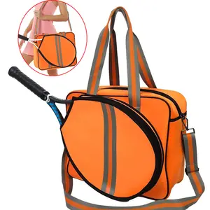 Ombro ajustável personalizado Sports Pickleball Bag multifuncional Raquete Tênis Padel Tote Carry Bag saco de raquete portátil