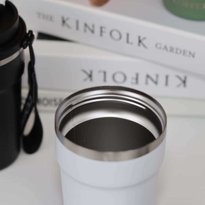 New Cross-border 304 Stainless Steel Classic Vacuum Insulated Leak-proof <b>Double</b> <b>Wall</b> Coffee Cup Portable Business Office Use Car - Product Image 6