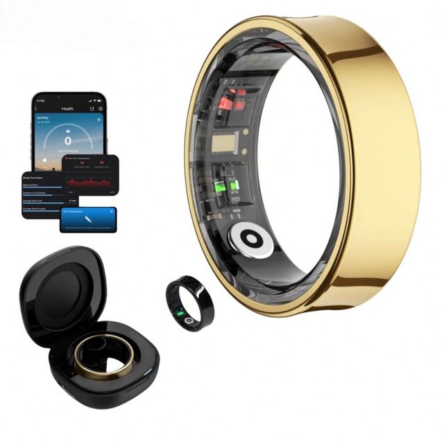 R09 Smart Rings 50m Waterproof Heart Rate Sleep Monitoring Multiple Sport Modes Sleep Monitoring Smart Ring for Men Women