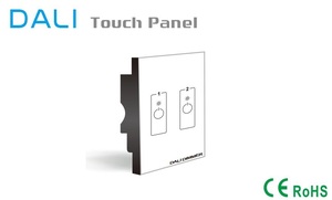 DL8602 <span class=keywords><strong>de</strong></span> Panel <span class=keywords><strong>de</strong></span> vidrio <span class=keywords><strong>de</strong></span> 2CH CCT iluminación DALI Dimmer <span class=keywords><strong>LED</strong></span> Dimmer interruptor <span class=keywords><strong>regulador</strong></span> - Product Image 4