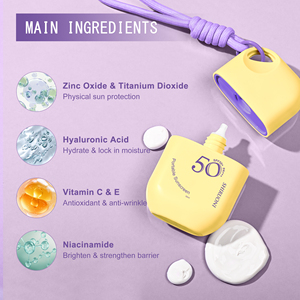 Crème solaire portable pour les voyages en plein air, sans poids, imperméable, SPF50+ <span class=keywords><strong>PA</strong></span>+++ à l'oxyde de zinc, protection UVA/UVB avec cordon - Product Image 4